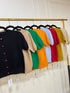 Women Knitted Short Sleeves Tops